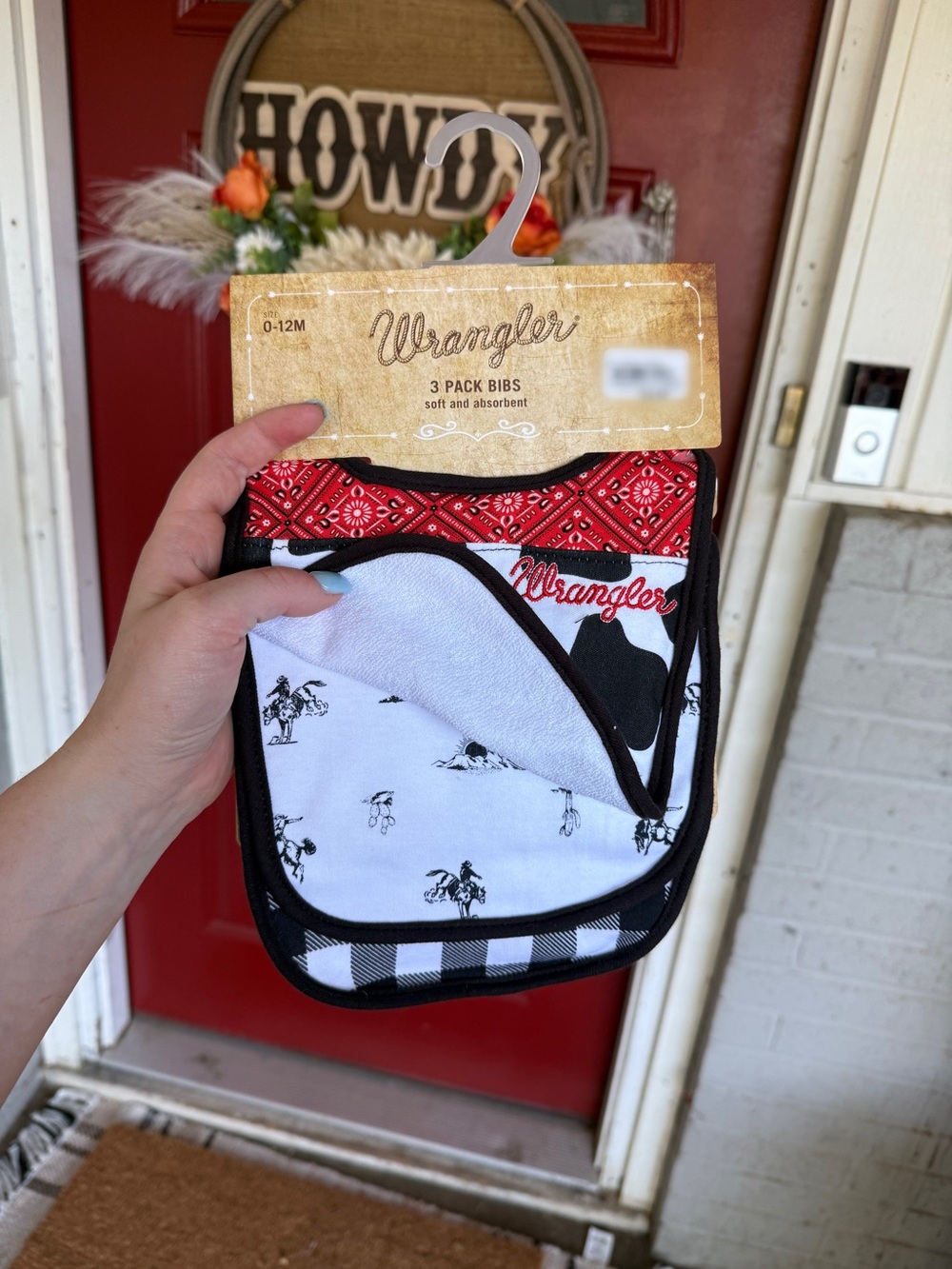 Wrangler baby bibs